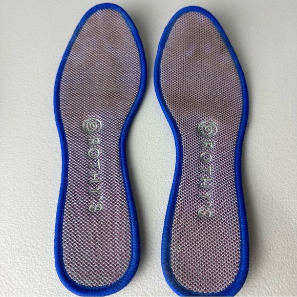 Rothy’s Pink Amethyst Metallic Herringbone Flats Size 7 - Picture 6 of 7